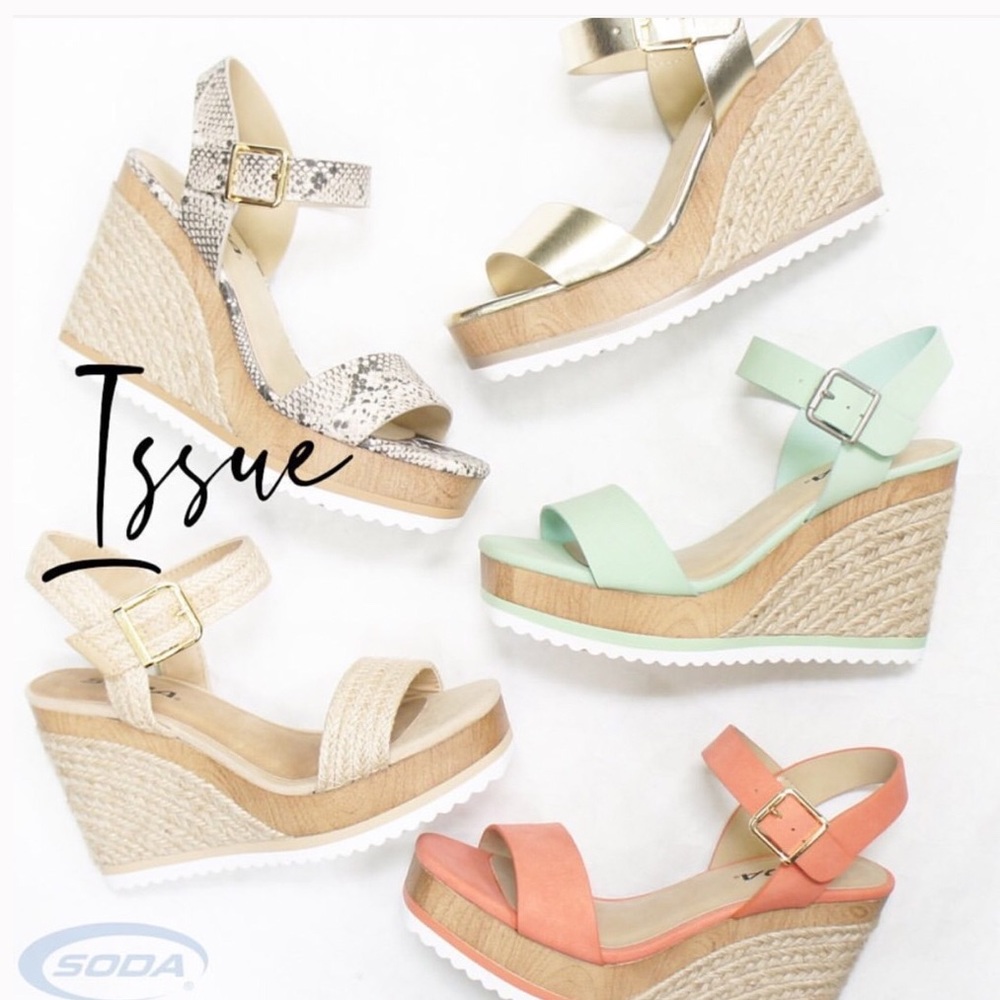 1 Left! Soda Sutter Natural Jute Espadrille Wedge Sandal 10 - Picture 7 of 8